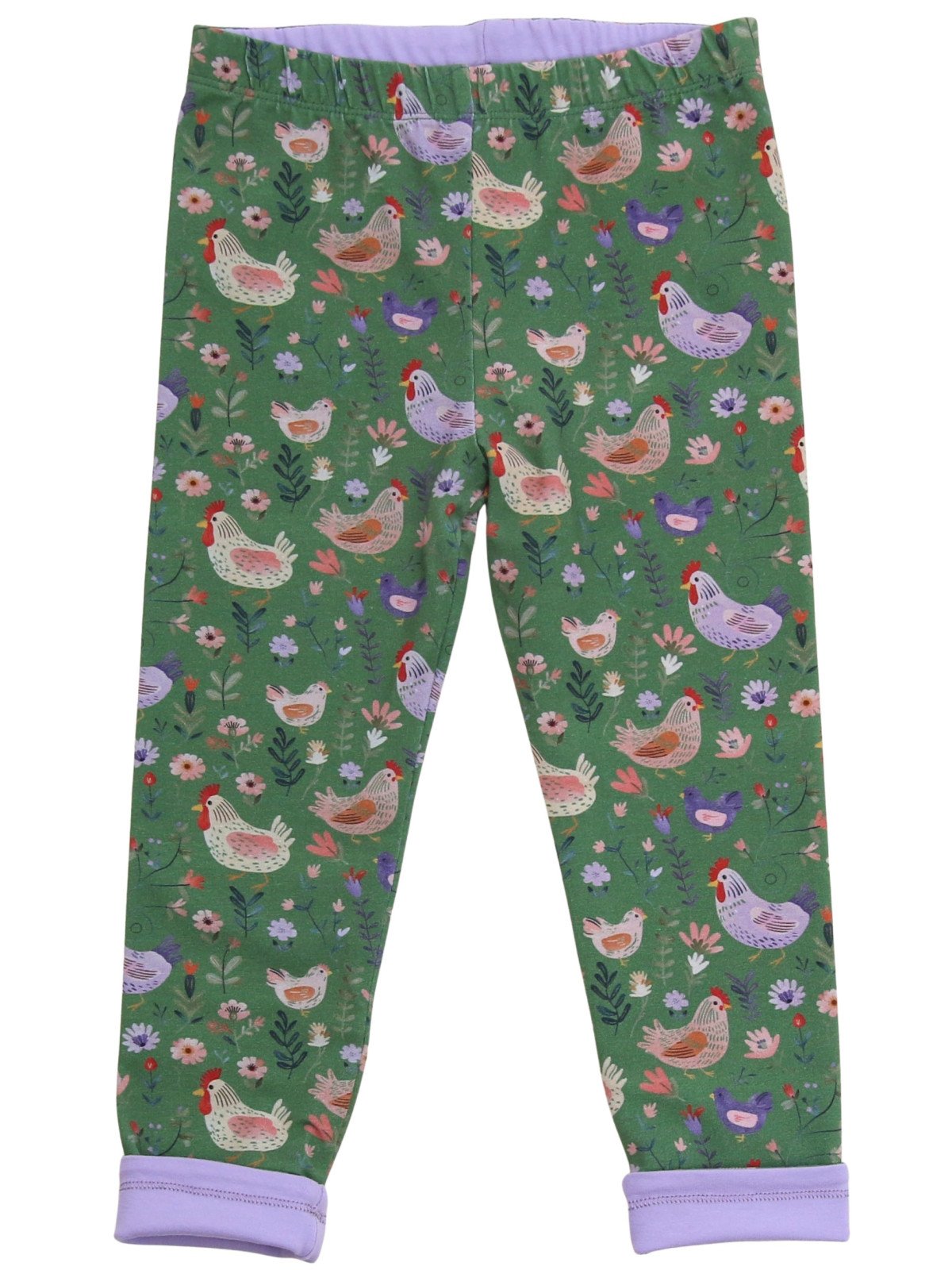 Enfant Terrible - Bio Kinder Wende Leggings mit Hühner-Allover