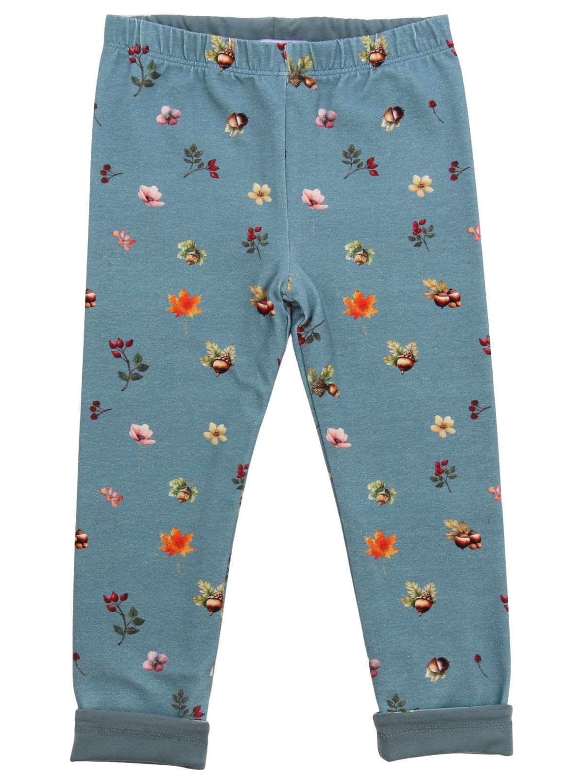 Enfant Terrible - Bio Kinder Wende Leggings mit Blätter-Allover