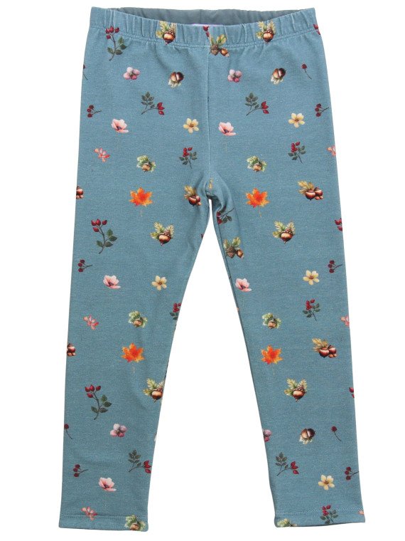 Enfant Terrible - Bio Kinder Wende Leggings mit Blätter-Allover