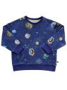Enfant Terrible - Bio Kinder Sweatshirt mit Planeten-Allover