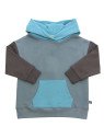 Enfant Terrible - Bio Kinder Sweatshirt mit Colourblocking und Kapuze, pistazie