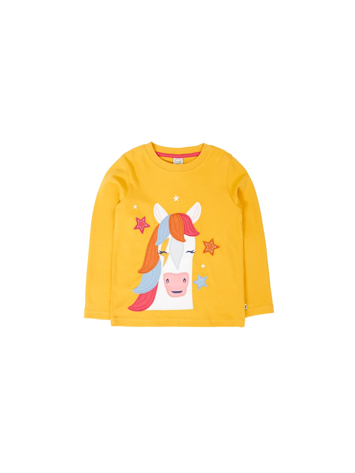 frugi - Bio Kinder Langarmshirt "FRUGI-Adventure" mit Pferde-Applikation