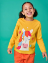 frugi - Bio Kinder Langarmshirt "FRUGI-Adventure" mit Pferde-Applikation