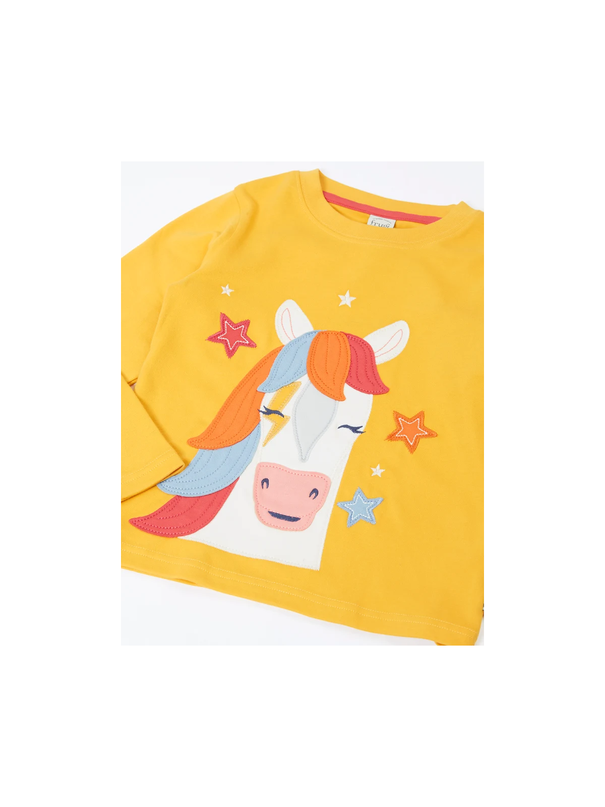 frugi - Bio Kinder Langarmshirt "FRUGI-Adventure" mit Pferde-Applikation