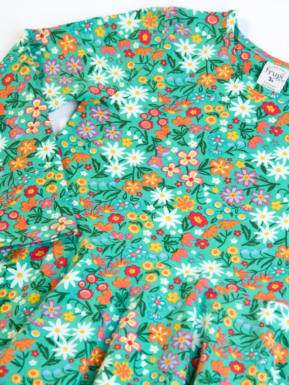 frugi - Bio Kinder Jersey Kleid "FRUGI-Sofia" mit Wildblumen-Allover