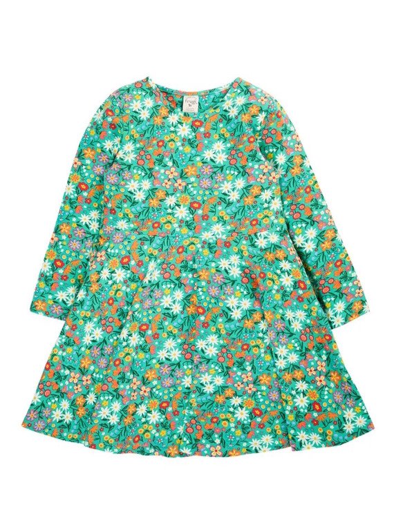 frugi - Bio Kinder Jersey Kleid "FRUGI-Sofia" mit Wildblumen-Allover