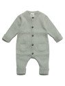 puri organic - Bio Baby Strick Strampler, Baumwolle/Wolle, thymian