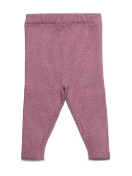puri organic - Bio Baby Hose aus Rippenstrick, Baumwolle/Wolle, granatapfel