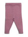puri organic - Bio Baby Hose aus Rippenstrick, Baumwolle/Wolle, granatapfel