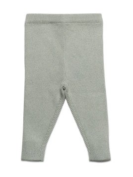 puri organic - Bio Baby Hose aus Rippenstrick, Baumwolle/Wolle, thymian