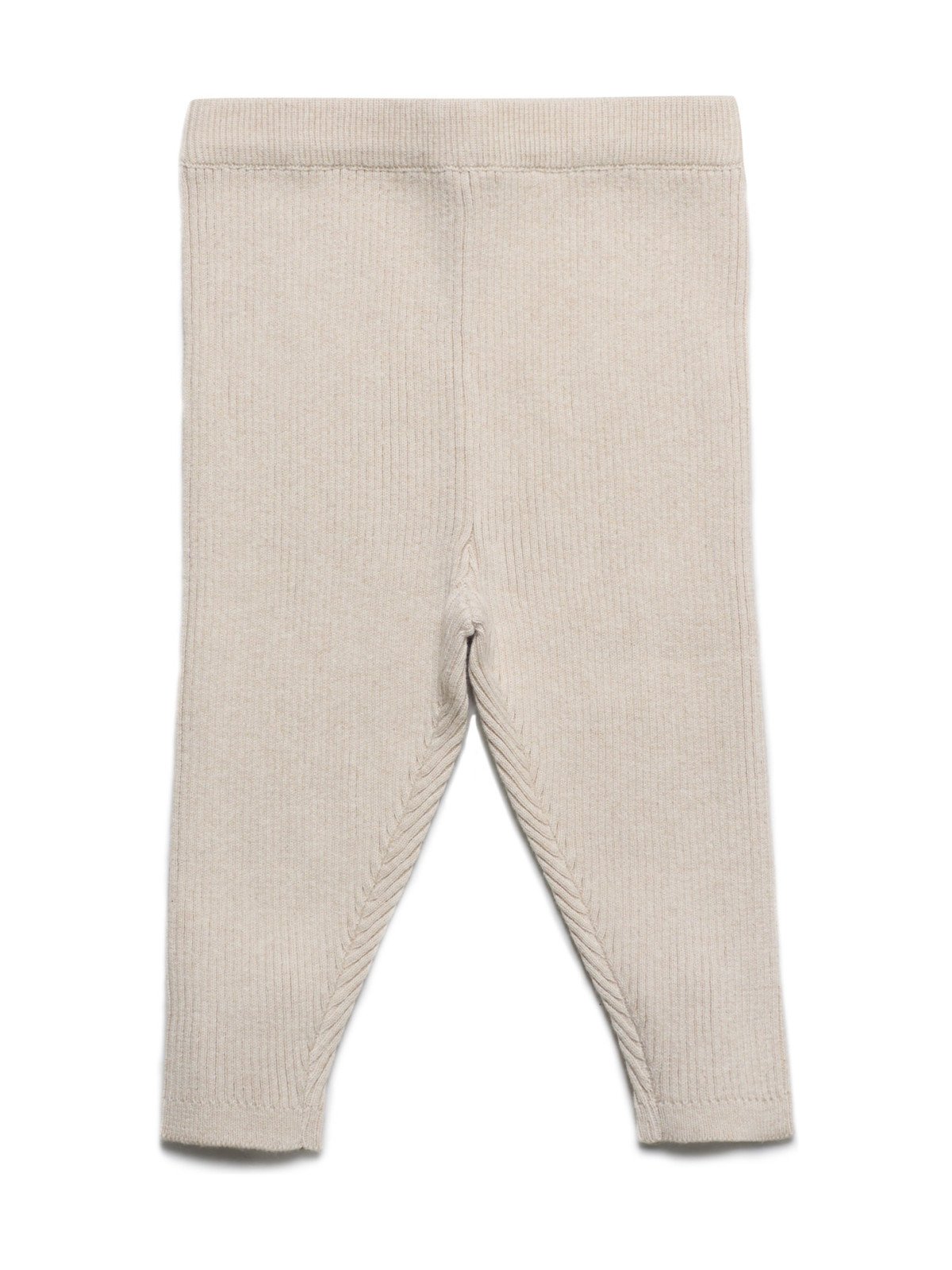 puri organic - Bio Baby Hose aus Rippenstrick, Baumwolle/Wolle, natur