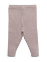 puri organic - Bio Baby Hose aus Rippenstrick, Baumwolle/Wolle, peanut