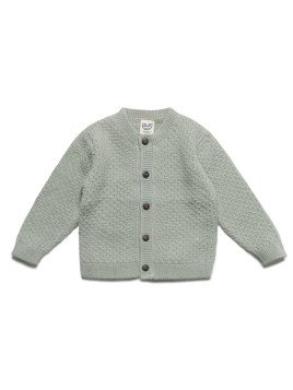 puri organic - Bio Baby Strickjacke aus Moosstrick, Wolle/Baumwolle, thymian