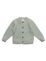 puri organic - Bio Baby Strickjacke aus Moosstrick, Wolle/Baumwolle, thymian