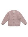 puri organic - Bio Baby Strickjacke aus Moosstrick, Wolle/Baumwolle, peanut