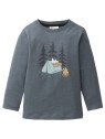 People Wear Organic - Bio Kinder Langarmshirt mit Wildcamping-Druck