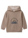 People Wear Organic - Bio Kinder Sweatshirt mit Kapuze und Adventure Club-Druck