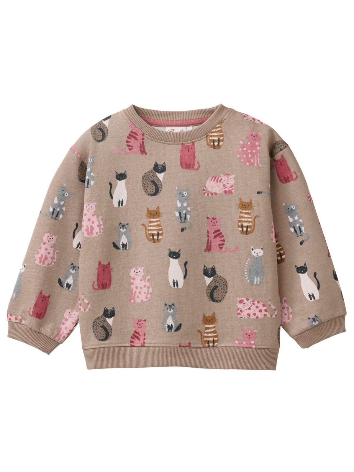 People Wear Organic - Bio Kinder Sweatshirt mit Katzen-Allover