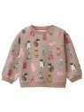 People Wear Organic - Bio Kinder Sweatshirt mit Katzen-Allover
