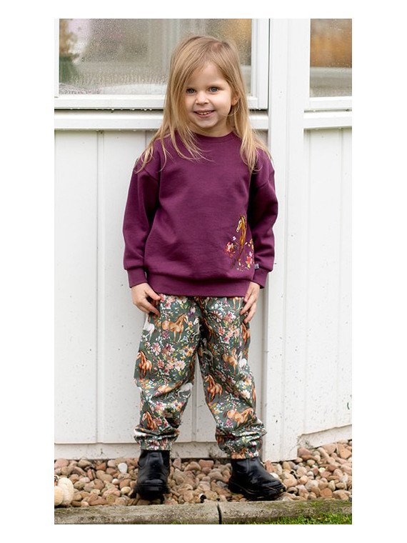 Enfant Terrible - Bio Kinder Sweatshirt mit Pferde-Druck