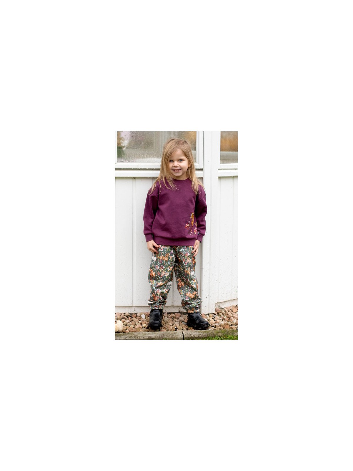 Enfant Terrible - Bio Kinder Sweatshirt mit Pferde-Druck
