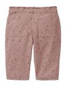 People Wear Organic - Bio Baby Cordhose mit Taschen und Blümchen-Allover, altrosa