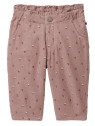 People Wear Organic - Bio Baby Cordhose mit Taschen und Blümchen-Allover, altrosa