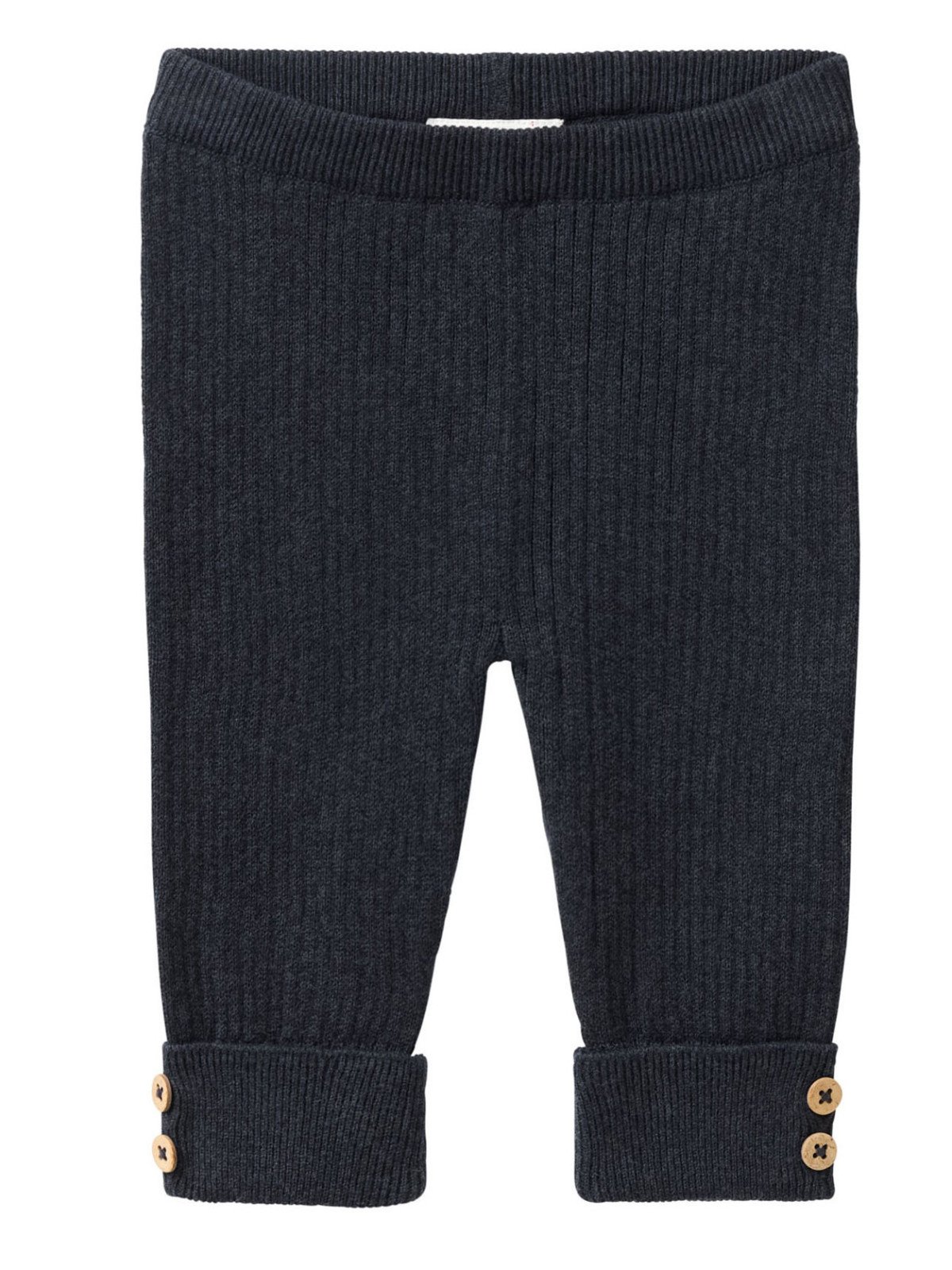 People Wear Organic - Bio Kinder Strick-Leggings, dunkelblau mélange