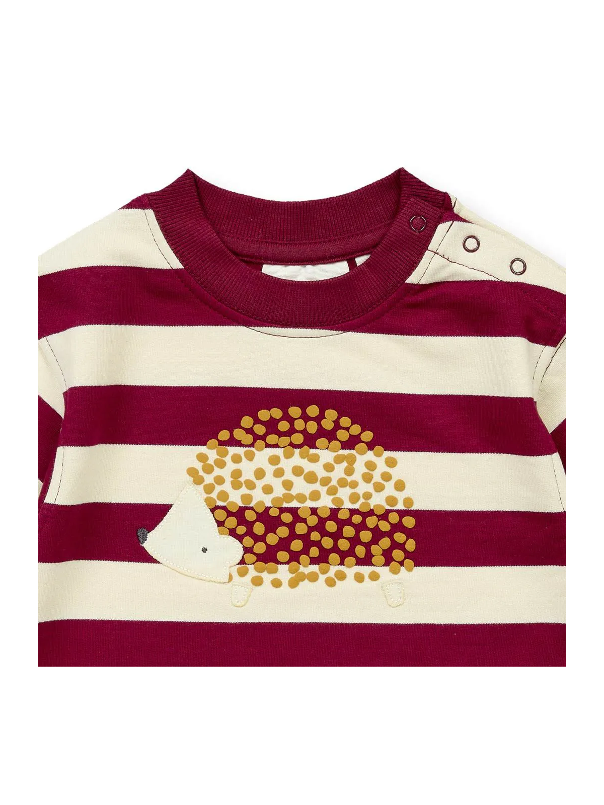 Sense Organics - Bio Baby Sweatshirt "SENSE-Siam" mit Igel-Applikation und Streifen