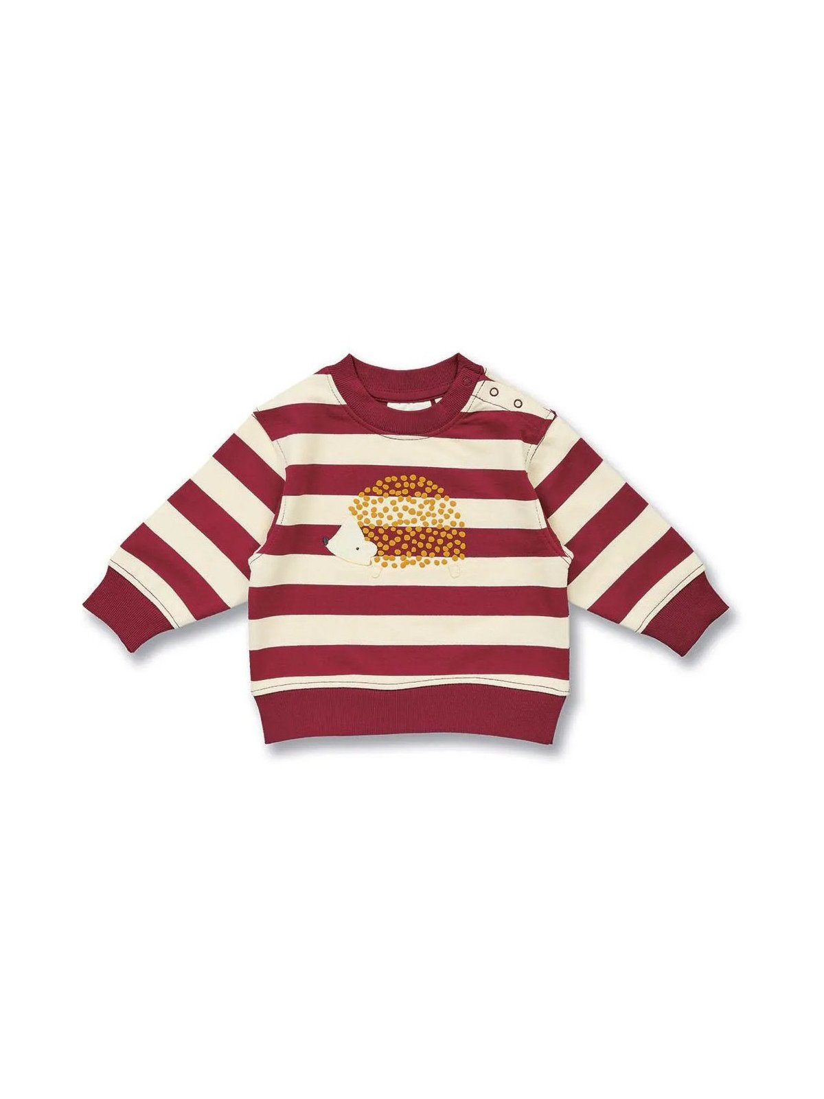 Sense Organics - Bio Baby Sweatshirt "SENSE-Siam" mit Igel-Applikation und Streifen