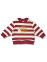 Sense Organics - Bio Baby Sweatshirt "SENSE-Siam" mit Igel-Applikation und Streifen