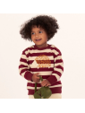 Sense Organics - Bio Baby Sweatshirt "SENSE-Siam" mit Igel-Applikation und Streifen