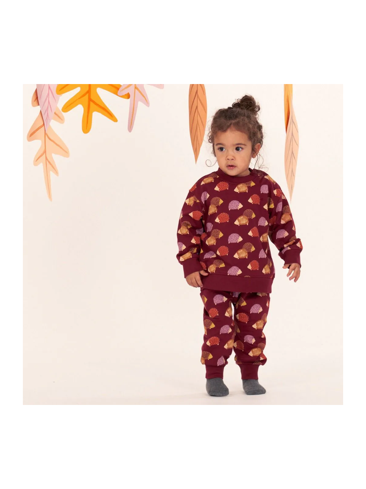 Sense Organics - Bio Baby Sweat Hose "SENSE-Nevin" mit Igel-Allover