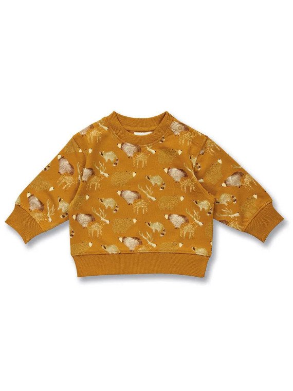 Sense Organics - Bio Baby Sweatshirt "SENSE-Siam" mit Waldtiere-Allover