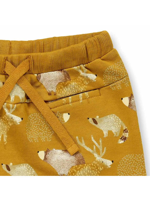 Sense Organics - Bio Baby Sweat Hose "SENSE-Candy" mit Waldtiere-Allover