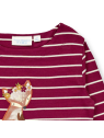 Sense Organics - Bio Kinder Langarmshirt "SENSE-Aluna" mit Fuchs-Applikation und Streifen