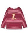 Sense Organics - Bio Kinder Langarmshirt "SENSE-Aluna" mit Fuchs-Applikation und Streifen