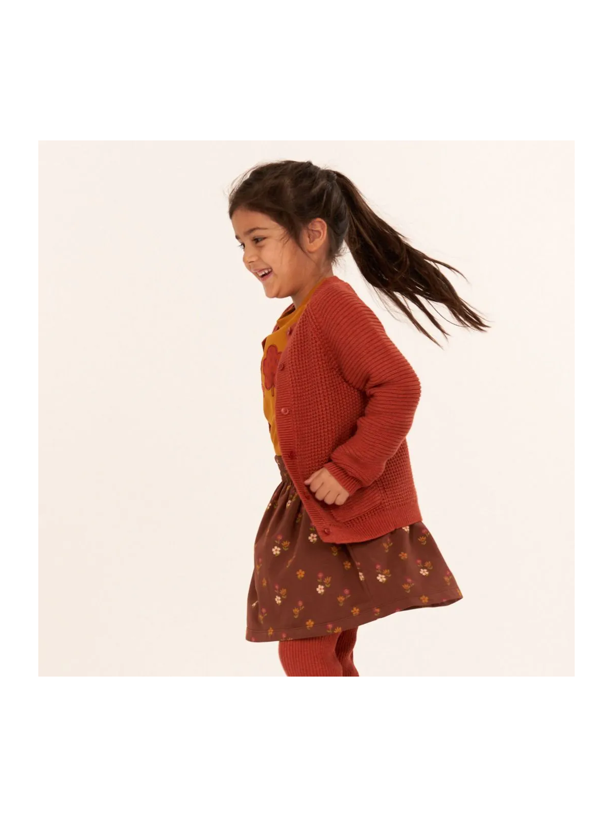 Sense Organics - Bio Kinder Sweat Rock "SENSE-MALIA" mit Blümchen-Allover