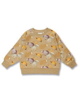 Sense Organics - Bio Kinder Sweatshirt "SENSE-Dar" mit Waldtiere-Allover