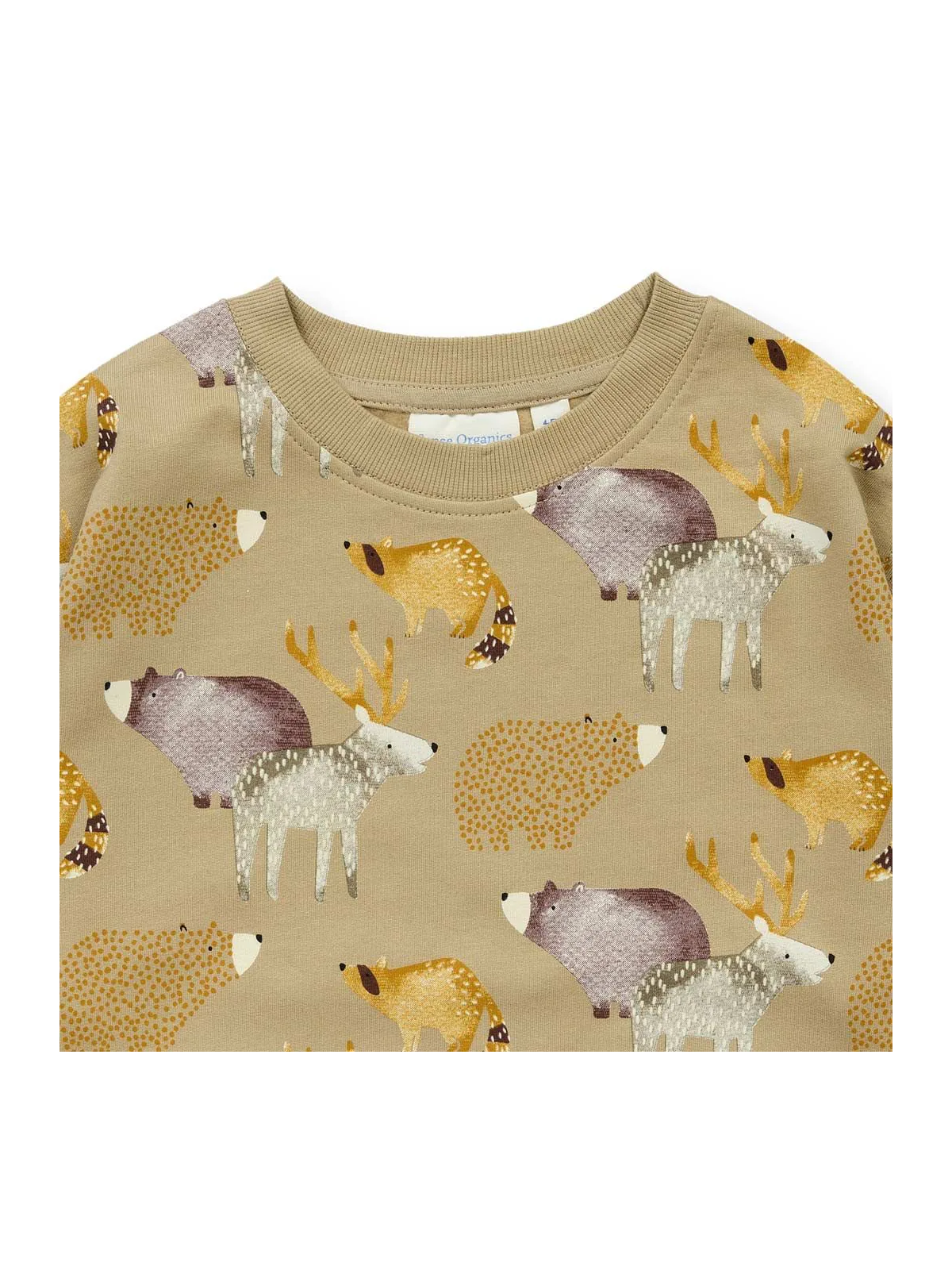 Sense Organics - Bio Kinder Sweatshirt "SENSE-Dari" mit Waldtiere-Allover