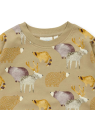 Sense Organics - Bio Kinder Sweatshirt "SENSE-Dari" mit Waldtiere-Allover