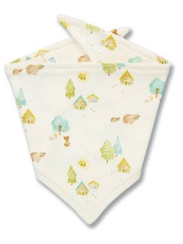 Sense Organics - Bio Baby Wende Tuch "SENSE-BIB" mit Waldleben-Allover