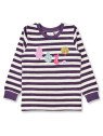 Sense Organics - Bio Kinder Frottee Schlafanzug "SENSE-Long John" mit Waldtiere-Applikation und Streifen