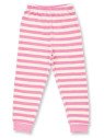 Sense Organics - Bio Kinder Frottee Schlafanzug "SENSE-Long John" mit Blumen-Applikation und Streifen