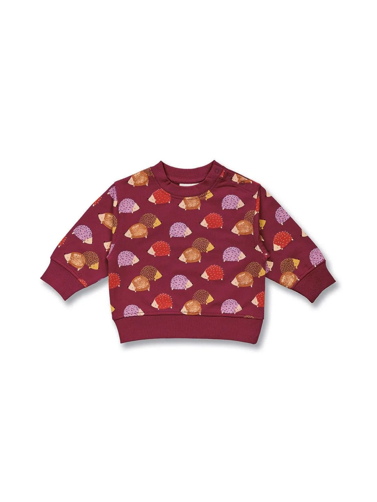 Sense Organics - Bio Baby Sweatshirt "SENSE-Siam" mit Igel-Applikation und Streifen