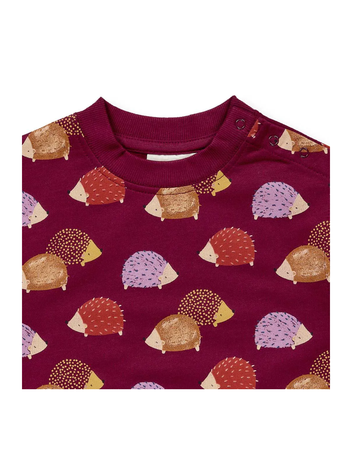 Sense Organics - Bio Baby Sweatshirt "SENSE-Siam" mit Igel-Applikation und Streifen