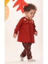 Sense Organics - Bio Baby Sweat Hose "SENSE-Vanna" mit Blümchen-Allover