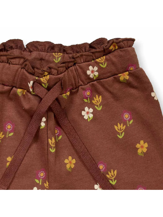 Sense Organics - Bio Baby Sweat Hose "SENSE-Vanna" mit Blümchen-Allover