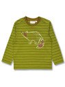 Sense Organics - Bio Kinder Langarmshirt "SENSE-Luke" mit Waschbär-Druck und Streifen