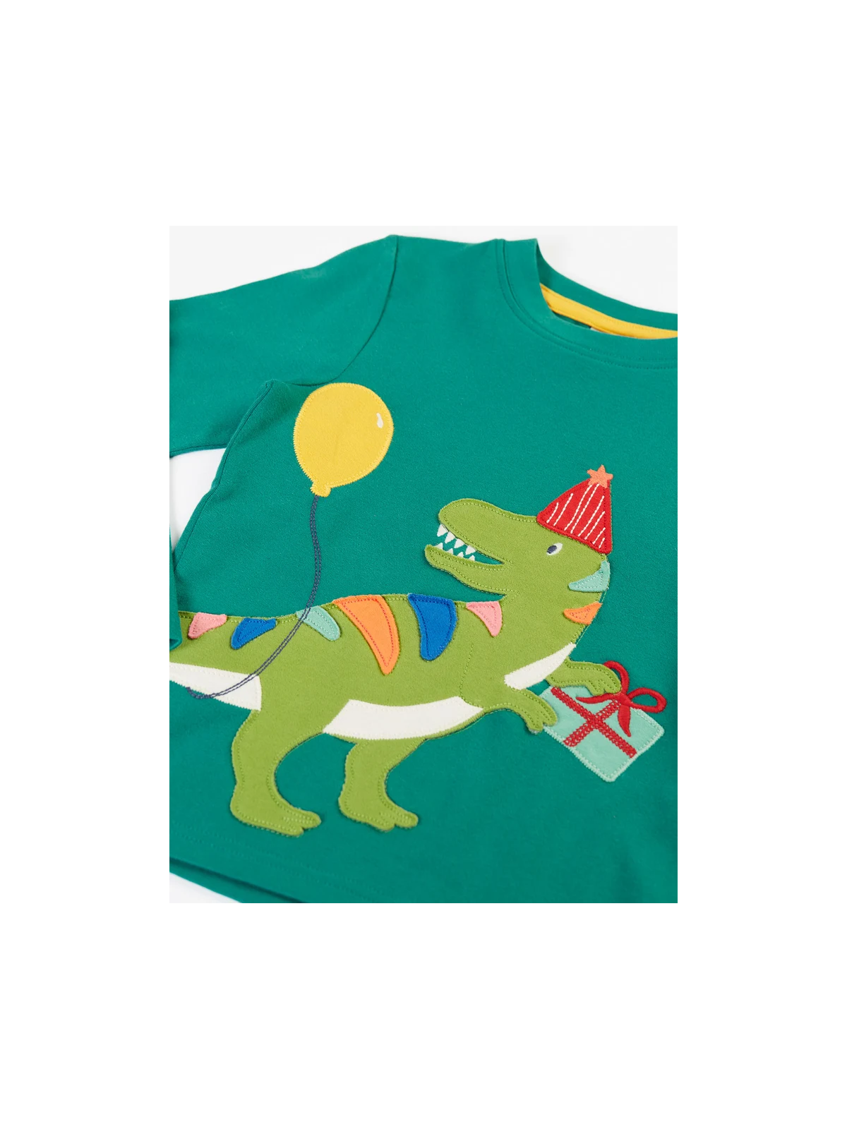 frugi - Bio Kinder Langarmshirt "FRUGI-Adventure" mit Dinosaurier-Applikation